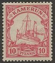 A classic topical stamp collecting area is ships and boats such as the beautifully engraved example shown here with Cameroon Scott #8.