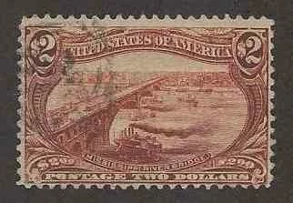 US Stamps #293 $2 Trans-Mississippi