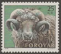 Animal stamps are a popular topical stamp collecting area. This gorgeous engraving of a Faroe Islands Ram shows why!