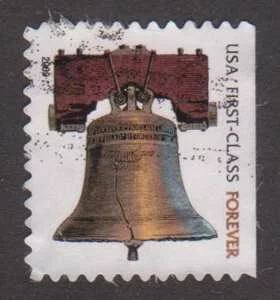 This Forever Postage Stamp depicting the liberty bell is a long standing design of Philadelphia's Liberty Bell with a close up of the historic crack.
