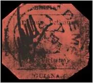 This only known example of the 1856 British Guiana 1 cent magenta is estimated to be worth $20 Million!