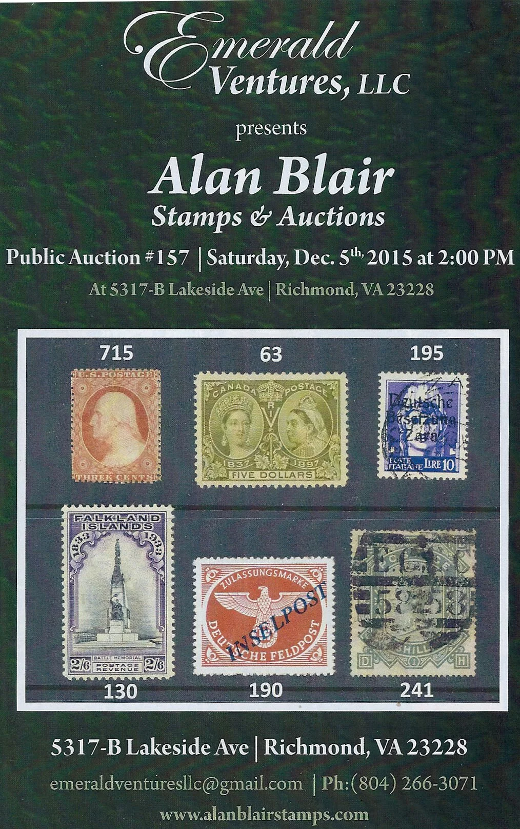Alan Blair Stamps and Auctions Mail Catalog Cover cropped