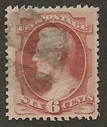 Banknotes commemorated famous Americans on stamps and the country was still in mourning for Abraham Lincoln when this stamp was issued in 1870.
