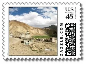 Ladakh - an Indian trek memorialized as a custom postage stamp