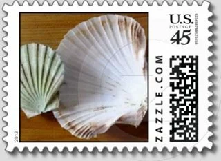 The Calm of the Surf on Personalized Postage Stamps